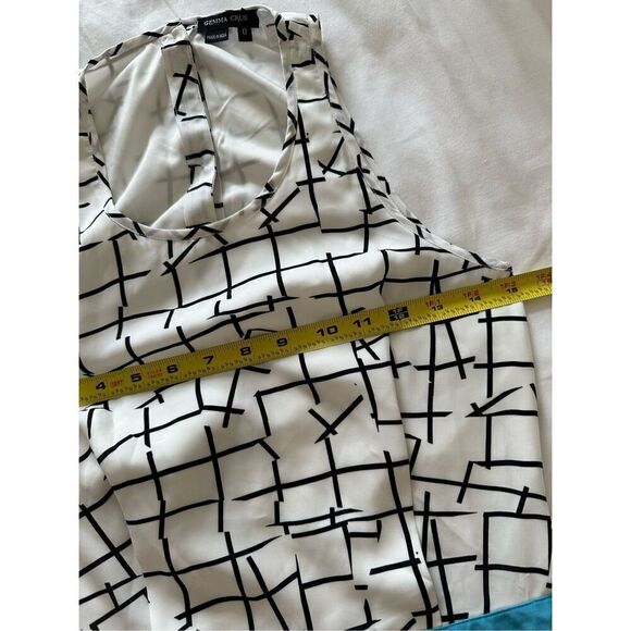 Gemma Crus Women's Peep Back Combo Sleeveless Sheath Dress 0 - Picture 5 of 7